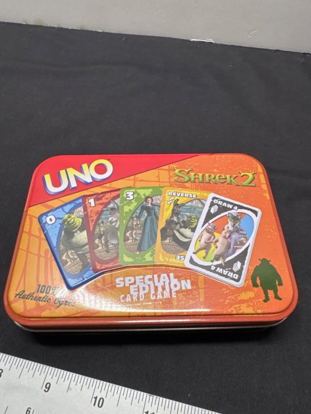 Uno 2004 Shrek 2 Special Edition Card Game Complete In Tin With Instructions
